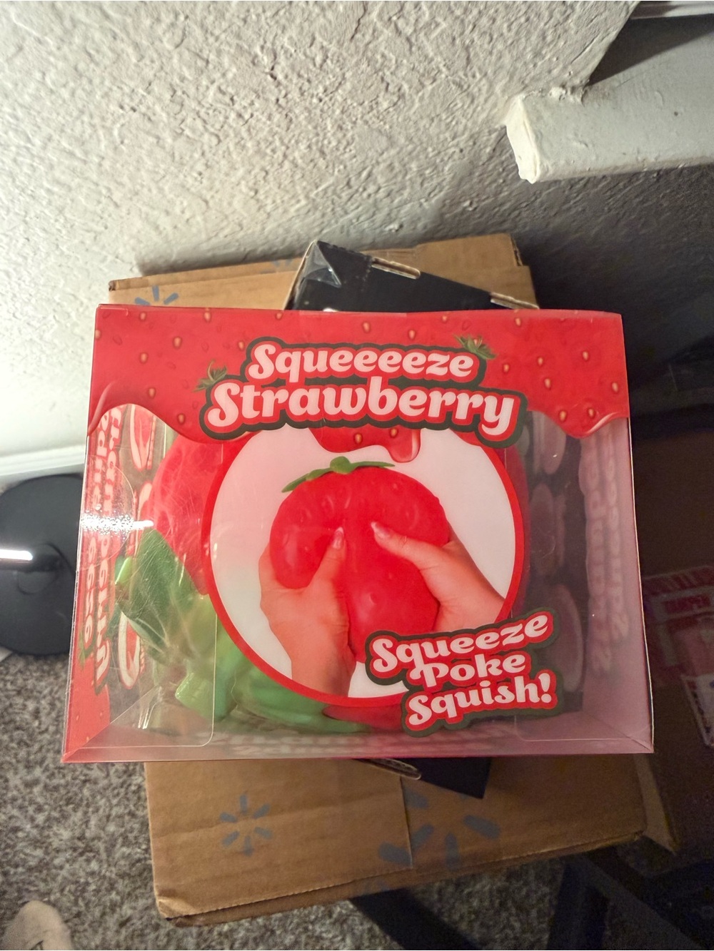 Sunny Days Authentic Strawberry Squeeze Toy - Red